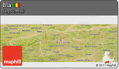 Satellite Panoramic Map of Bla