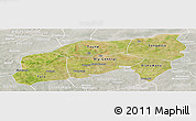 Satellite Panoramic Map of Bla, lighten, semi-desaturated