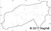 Blank Simple Map of Bla, cropped outside, no labels