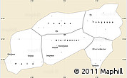 Classic Style Simple Map of Bla, single color outside
