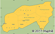 Savanna Style Simple Map of Bla, cropped outside