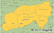 Savanna Style Simple Map of Bla