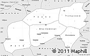 Silver Style Simple Map of Bla