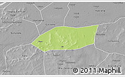 Physical 3D Map of Touna, desaturated