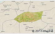 Satellite 3D Map of Touna, shaded relief outside