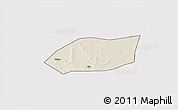 Shaded Relief 3D Map of Touna, cropped outside