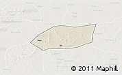 Shaded Relief 3D Map of Touna, lighten