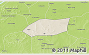 Shaded Relief 3D Map of Touna, physical outside