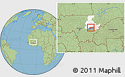 Savanna Style Location Map of Touna, highlighted parent region, highlighted grandparent region