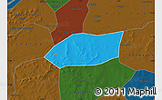 Political Map of Touna, darken