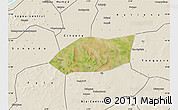 Satellite Map of Touna, shaded relief outside