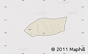 Shaded Relief Map of Touna, cropped outside