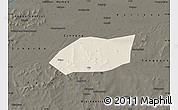 Shaded Relief Map of Touna, darken