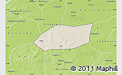 Shaded Relief Map of Touna, physical outside