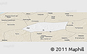 Classic Style Panoramic Map of Touna