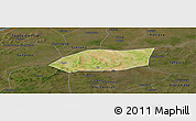Satellite Panoramic Map of Touna, darken