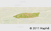 Satellite Panoramic Map of Touna, lighten