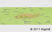 Satellite Panoramic Map of Touna, physical outside