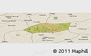 Satellite Panoramic Map of Touna, shaded relief outside