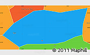 Political Simple Map of Touna