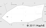 Silver Style Simple Map of Touna