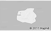 Gray 3D Map of Yangasso, single color outside