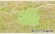 Physical 3D Map of Yangasso, satellite outside