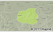 Physical 3D Map of Yangasso, semi-desaturated