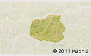 Satellite 3D Map of Yangasso, lighten