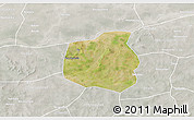 Satellite 3D Map of Yangasso, lighten, semi-desaturated