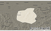 Shaded Relief 3D Map of Yangasso, darken