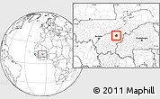 Blank Location Map of Yangasso