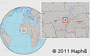 Gray Location Map of Yangasso