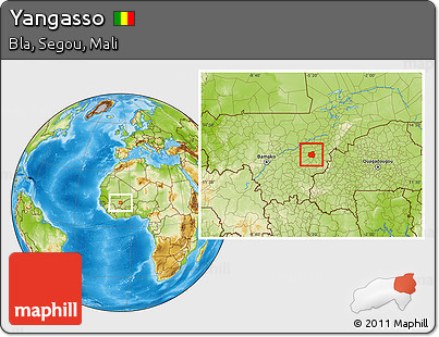 Physical Location Map of Yangasso