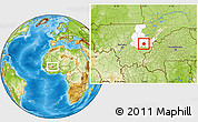 Physical Location Map of Yangasso, highlighted grandparent region