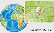 Physical Location Map of Yangasso, highlighted parent region, highlighted grandparent region