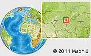 Physical Location Map of Yangasso, highlighted parent region