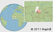 Savanna Style Location Map of Yangasso, highlighted parent region, highlighted grandparent region
