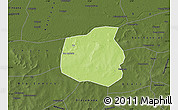 Physical Map of Yangasso, darken
