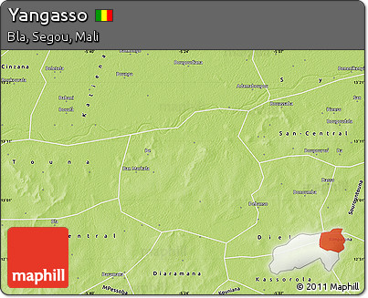Physical Map of Yangasso