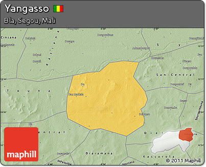 Savanna Style Map of Yangasso