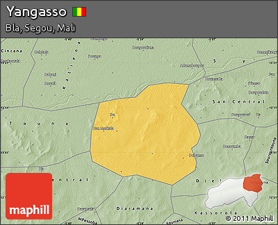 Savanna Style Map of Yangasso