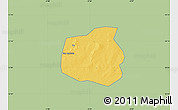 Savanna Style Map of Yangasso, single color outside