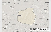 Shaded Relief Map of Yangasso, semi-desaturated