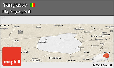 Classic Style Panoramic Map of Yangasso