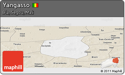 Classic Style Panoramic Map of Yangasso