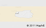 Classic Style Panoramic Map of Yangasso, single color outside