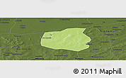 Physical Panoramic Map of Yangasso, darken