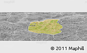 Satellite Panoramic Map of Yangasso, desaturated