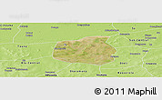 Satellite Panoramic Map of Yangasso, physical outside